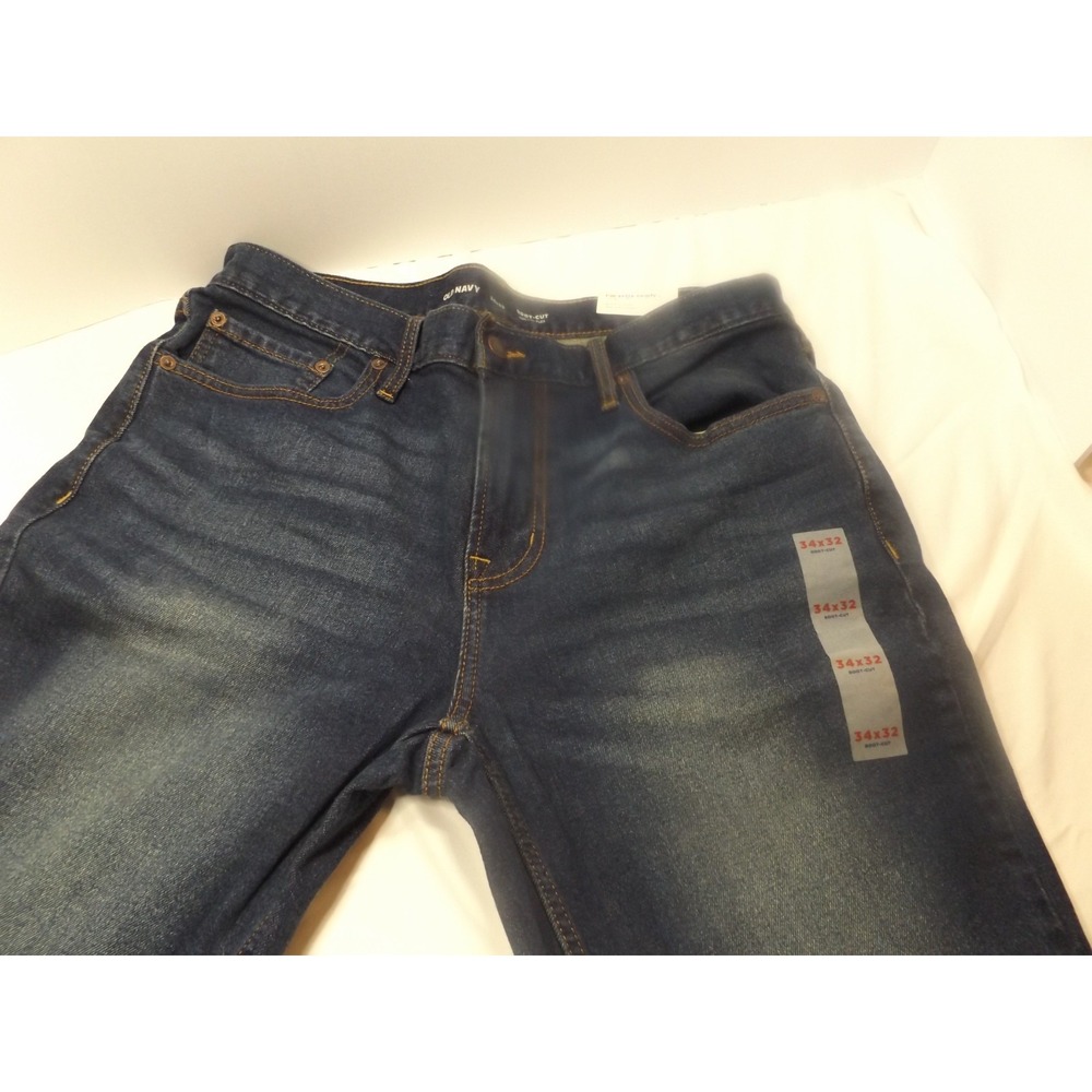 Old Navy Jeans Mens 34x32 Light Wash Boot-Cut, built in flex